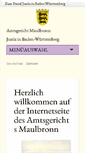 Mobile Screenshot of amtsgericht-maulbronn.de